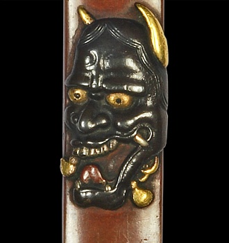 Кодзука с маской демона Хання