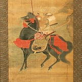 Кано Наганобу. Самурай на лошади