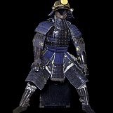 Доспех клана Хатисука. На шлеме надлобное украшение кагами. XVII