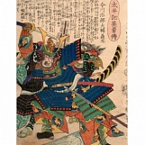 Утагава Ёсиику. Имагава Ёсимото. 1866 г.