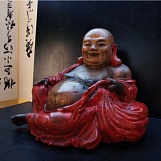 Деревянная скульптура Будды "Хотей"
