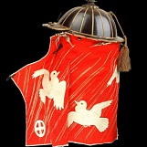 Шлем самурая-пожарного с гербом клана Симадзу. XIX в.