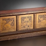 Исключительный ящик для хранения буддистских манускриптов