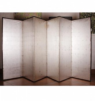 Пара серебрянных ширм