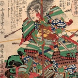 Утагава Ёсиику. Такеда Кацуёри. 1866 г.