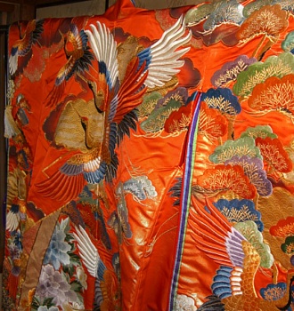 Свадебная накидка учикаке. Начало XX в.