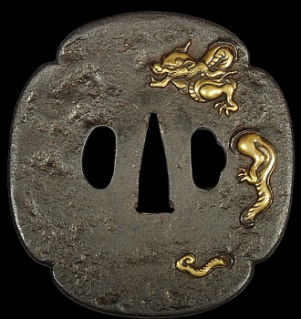 Цуба с изображением дракона