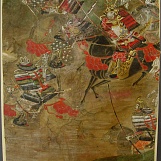 Утонченная картина, изображающая Самурая. Эпоха Эдо
